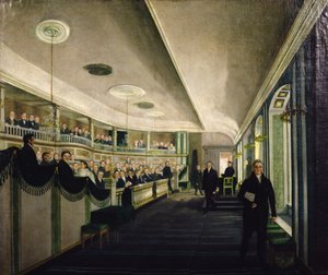 Eski Ayırma Toplantı Salonundan (tuval üzerine yağlı boya) by Mathias Soltenberg