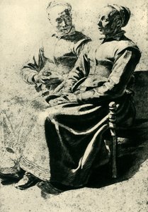 İki köylü kadın, 17. yüzyılın ortalarında, 1943.