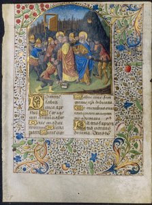 Saatler Kitabından Yaprak: İsa'nın İhaneti, c. 1470-1485.