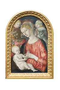 Melekler ile Madonna ve Çocuk, Aziz Vaftizci Yahya ve Aziz Jerome by Matteo di (c.1430 95) Giovanni