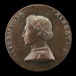 Leone Battista Alberti, 1404-1472, Sanat ve Bilim Üzerine Mimar ve Yazar [ön yüz], 14461450.