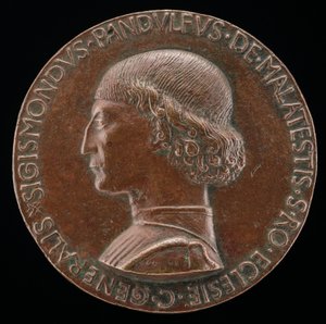 Sigismondo Pandolfo Malatesta, 1417-1468, Rimini ve Fano Lordu [ön yüz], 1446.