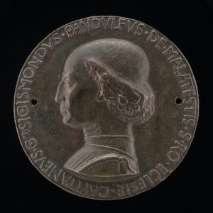 Sigismondo Pandolfo Malatesta, 1417-1468, Rimini ve Fano Lordu [ön yüz], 1446. by Matteo di Andrea de Pasti