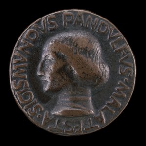 Sigismondo Pandolfo Malatesta, 1417-1468, Rimini ve Fano Lordu [ön yüz], 1447. by Matteo di Andrea de Pasti