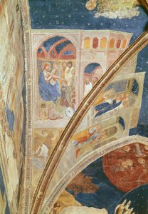Bir balıkçı olan St. Martial'ın Çağrısı, Tinel şapelinin tavanından detay ve St. Martial'ın hayatından sahneler, 1344-45