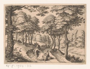Yahuda ve Tamar Landschappen Schwalbach bölgesinde (seri başlığı) Schwalbacher Yolculuğu (dizi başlığı) by Matthäus Merian (I)