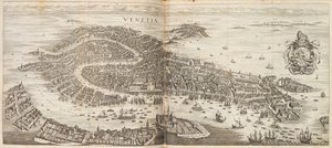 Venedik Panoraması. Johann Ludwig Gottfried tarafından yazılan Newe Archontologia kozmica