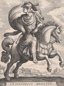 Atlı İmparator Vespasian, İlk On İki Roma Sezar serisinden, levha 1..., 1610-50.