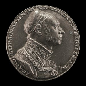 Lorenz Staiber, 14851486-1539, Patrician of Nuremberg, Yazar ve Hatip [ön yüz], 1535. by Matthes Gebel