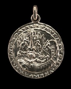 Shield, Cuirass, Casque ve Crest [ters], 1541. by Matthes Gebel