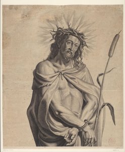 Ecce Homo serisi Ecce Homo, Christ Crucified, Virgin Mary ve John the Evangelist (dizi adı) by Mattheus Borrekens