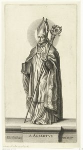 Aziz Albert S. Albertus (nesne üzerindeki başlık) Azizler (dizi adı) by Mattheus Borrekens