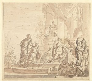 Aeneas, Dido'da by Mattheus Terwesten
