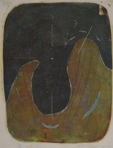 tabla üç, 2020 (linocut)