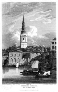 Aziz Gelin Kilisesi, Londra, 1815. by Matthews