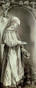 Macaristan Aziz Elizabeth (1207-31) 1509 (grisaille) by Matthias (c.1480 1528) Grunewald