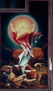 Issenheim (veya Isenheim) Altarpiece: “” diriliş”” Mathis Neithardt tarafından sağ panel Gothardt dit Matthias Grunewald (1480-1528) (ec.all.) 1512-1516 Colmar, Musee Unterlinden