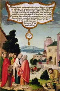 Cennet Âlemi, denize atılan ve her türden balığı toplayan bir ağ gibidir (Matta 13) by Matthias Gerung or Gerou