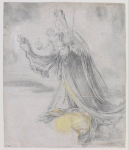 Bulutlardaki Bakire ve Çocuk, yaklaşık 1509-1511 by Matthias Grünewald