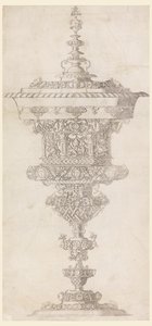 Kapaklı Ayaklı Bardak, "Novum opus cratero graphum..."dan by Matthias Zündt