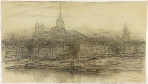 Rouen manzarası by Matthijs Maris