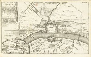 Beleg van Bonn, 1703 Bonne Kasabası ve Burgonya Kalesi Planı (...) (nesne üzerindeki başlık)