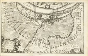 Keizersweerd Kuşatması, 1702 Plan de la Ville de Keyserswert (nesne üzerindeki başlık)