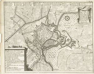 Menen Kuşatması, 1706 Plan de la Ville de Menin (...) (nesne üzerindeki başlık)