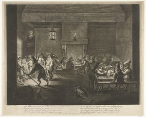 Maymunların olduğu muhafız odası, 1720 dolayları by Matthijs Pool