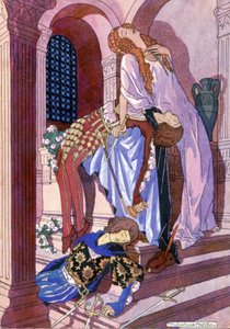 Romeo ve Juliet'in ölümü, yak. 1930 (çizim)