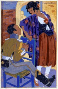 Don Jose ve Carmen, yak. 1930 (çizim)
