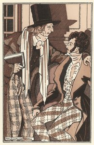 Scenes de la Vie de Boheme için İllüstrasyon Henri Murger (lito)