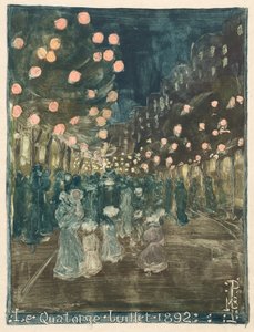Bastille Günü by Maurice Brazil Prendergast