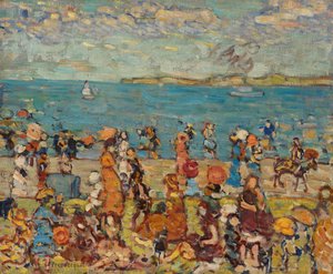plaj sahnesi by Maurice Brazil Prendergast