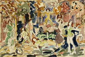 Dans Eden Figürler, c.1910-13 by Maurice Brazil Prendergast