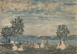 Sahildeki Figürler, 19101915. by Maurice Brazil Prendergast