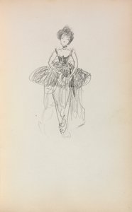 İtalyan Sketchbook: Balerin sayfa 231, 1898-1899. by Maurice Brazil Prendergast
