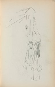 İtalyan Sketchbook: Rakamlar sayfa 128, 1898-1899. by Maurice Brazil Prendergast