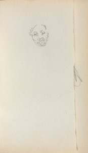 İtalyan Eskiz Defteri: Bir Adamın Başı sayfa 221, 1898-1899. by Maurice Brazil Prendergast