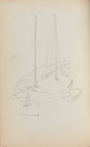 İtalyan Sketchbook: Yelkenli sayfa 60, 1898-1899. by Maurice Brazil Prendergast