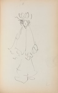İtalyan Eskiz Defteri: Ayakta Kadın sayfa 147, 1898-1899. by Maurice Brazil Prendergast