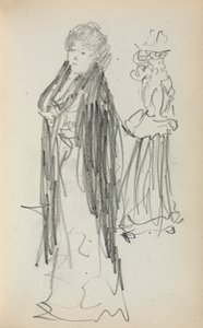 İtalyan Eskiz Defteri: İki Daimi Kadın sayfa 129, 1898-1899. by Maurice Brazil Prendergast