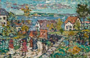 Manzara (Yol ve Kasaba) by Maurice Brazil Prendergast