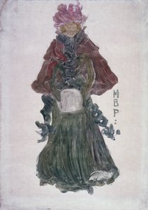 Kırmızı Pelerin, c.1900 (kağıt üzerine monotip)