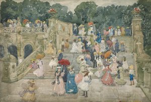 Teras Köprüsü, Central Park, 1901 by Maurice Brazil Prendergast