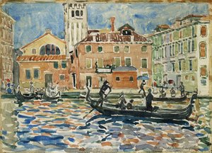 Venedik, c.1909 by Maurice Brazil Prendergast