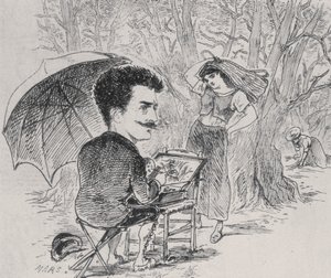 Zeytin toplayıcılarını boyayan ipler, 1877 by Maurice Charles Mathieu Bonvoisin
