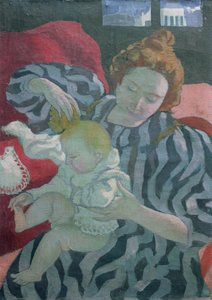 Çocuğunu Yıkanan Bir Anne, 1895 by Maurice Denis