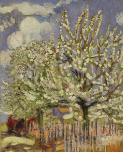 Çiçek Açan Ağaçlar, 1908 (panel) by Maurice Denis