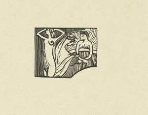 Illustratie bij gedicht uit dichtbundel Sagesse van Paul Verlaine Bilgelik için oyulmuş ahşabın denemesi Deneme (dizi başlığı) by Maurice Denis